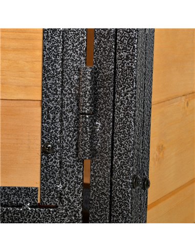 PawHut Wood-metal Guinea Pigs Hutches Elevated Pet House Outdoor 89.5 x 45 x 81cm