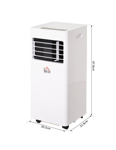 Homcom Mobile Air Conditioner with Remote Control 765W, White