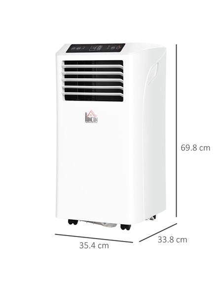 Homcom Mobile Air Conditioner with Remote Control, LED Display 1080W, White - pic 15946 | FastDaddyshop