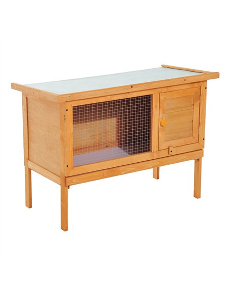 Pawhut Guinea Pigs Hutches,90Lx45Wx65H cm-Fir Wood - pic 159495 | FastDaddyshop