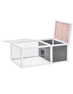PawHut Guinea Pigs Hutches Small Guinea Pigs Hutches Pet Run Cover, with Water-resistant Asphalt Roof