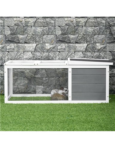 PawHut Guinea Pigs Hutches Small Guinea Pigs Hutches Pet Run Cover, with Water-resistant Asphalt Roof