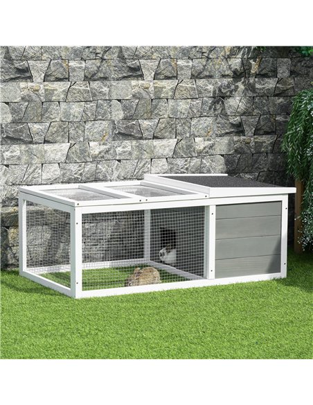 PawHut Guinea Pigs Hutches Small Guinea Pigs Hutches Pet Run Cover, with Water-resistant Asphalt Roof - pic 159548 | FastDaddyshop