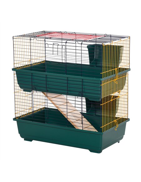 PawHut 2-Story Large Small Animal Cage w/ Accessories for Chinchillas Puppy Guinea Pig - pic 159549 | FastDaddyshop