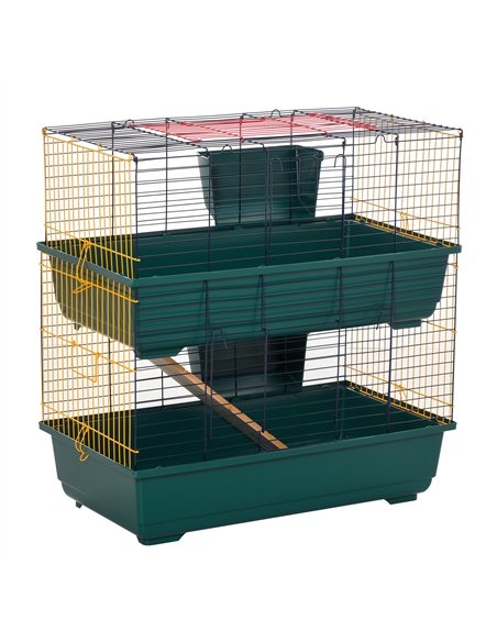 PawHut 2-Story Large Small Animal Cage w/ Accessories for Chinchillas Puppy Guinea Pig - pic 159557 | FastDaddyshop