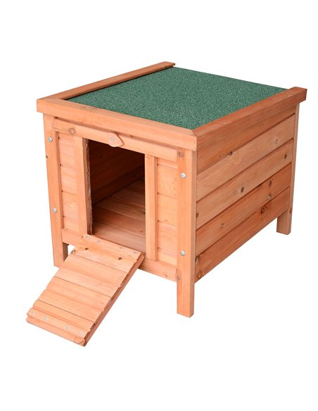 PawHut 20" Wooden Guinea Pigs Hutches-Fir Wood - pic 159603 | FastDaddyshop