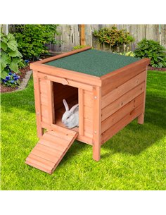 PawHut 20" Wooden Guinea Pigs Hutches-Fir Wood 2
