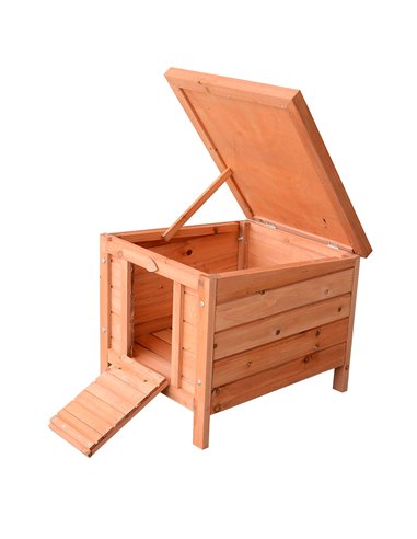 PawHut 20" Wooden Guinea Pigs Hutches-Fir Wood
