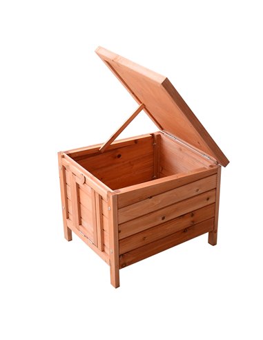 PawHut 20" Wooden Guinea Pigs Hutches-Fir Wood