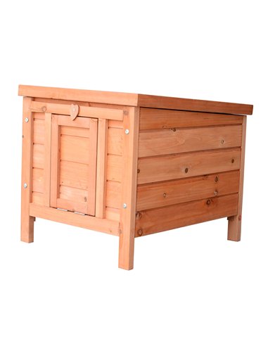 PawHut 20" Wooden Guinea Pigs Hutches-Fir Wood