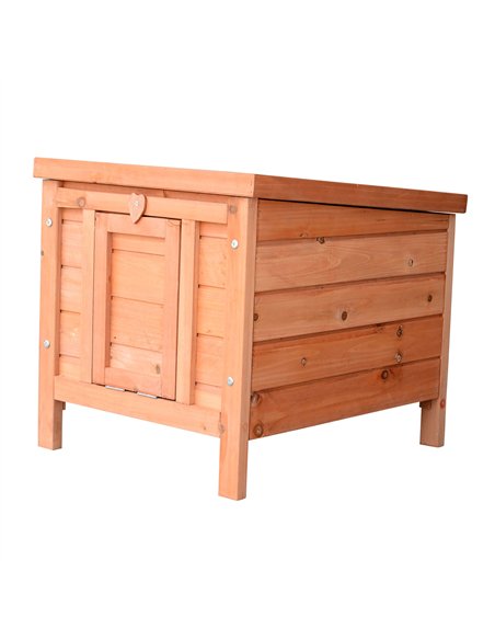 PawHut 20" Wooden Guinea Pigs Hutches-Fir Wood - pic 159609 | FastDaddyshop