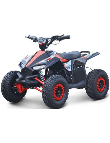 Storm Renegade Ranger 1100w 48v Kids Ride On Electric Quad Bike, ATV For 5-7 Years Old, Red, pic2
