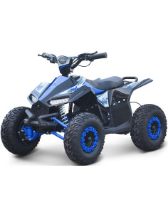 Storm Renegade Ranger 1100w 48v Kids Ride On Electric Quad Bike, ATV For 5-7 Years Old, Blue, pic1 2