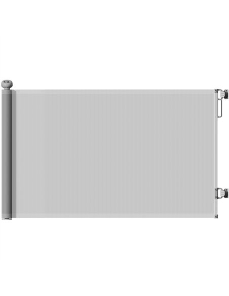 PawHut Retractable Stair Gate Extends Up to 140 cm Wide, Dog Gate for Doorways, Stairways, Hallways, Grey - pic 159834 | FastDaddyshop