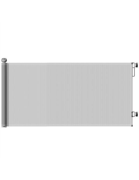 PawHut Retractable Stair Gate Extends Up to 180 cm Wide, Dog Gate for Doorways, Stairways, Hallways, Grey - pic 159843 | FastDaddyshop