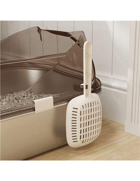 PawHut Stainless Steel Litter Box with Lid, High Wall Sided Enclosure, Pedal, Scoop, Non-Sticky, Anti-Leakage, Easy Cleaning - pic 159886 | FastDaddyshop
