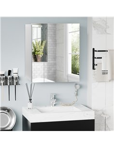 kleankin Wall Mounted Mirror Cabinet - White 2