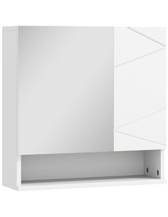 kleankin Wall Mounted Bathroom Storage Cupboard - White