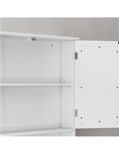 kleankin Bathroom Wall Storage Cabinet - White