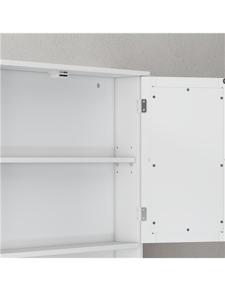 kleankin Bathroom Wall Storage Cabinet - White - pic 160022 | FastDaddyshop