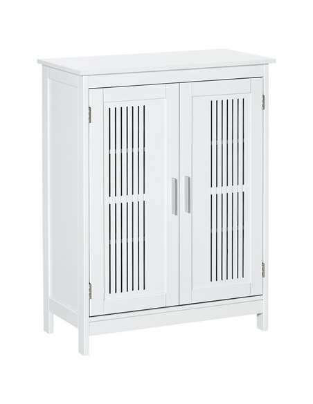 kleankin Modern Bathroom Floor Cabinet - White - pic 160023 | FastDaddyshop