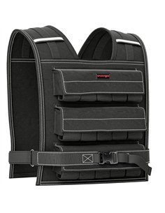 SPORTNOW 20KG Adjustable Weighted Vest, Running Weight Vest, with 30 Metal Weights, Reflective Strips, for Running, Exercise