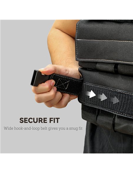 SPORTNOW 20KG Adjustable Weighted Vest, Running Weight Vest, with 30 Metal Weights, Reflective Strips, for Running, Exercise - pic 160036 | FastDaddyshop