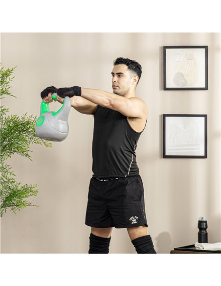 SPORTNOW Kettlebell, 16kg Kettle Bells with Handle for Home Gym Weight Lifting and Strength Training, Green and Grey - pic 160083 | FastDaddyshop