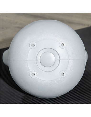 SPORTNOW Kettlebell, 8kg Kettle Bells with Handle for Home Gym Weight Lifting and Strength Training, Orange and Grey
