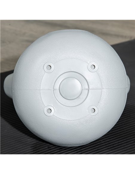 SPORTNOW Kettlebell, 8kg Kettle Bells with Handle for Home Gym Weight Lifting and Strength Training, Orange and Grey - pic 160093 | FastDaddyshop