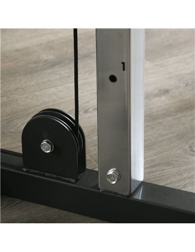 SPORTNOW Home Gym Machine, Multifunctional Gym Equipment with High and Low Pulleys, Pull Up Bar, 15-Position Adjustable Strength