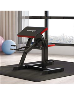SPORTNOW Adjustable Preacher Curl Bench, Multi-Functional Weight Bench with Handlebar and Elbow Cushion for Home and Outdoor Gym 2