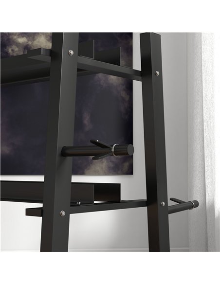 SPORTNOW 3-Tier Dumbbell Rack, Versatile Weight Rack with 4 Weight Rods for Dumbbells, Kettlebells and Plates (Rack Only) - pic 160121 | FastDaddyshop