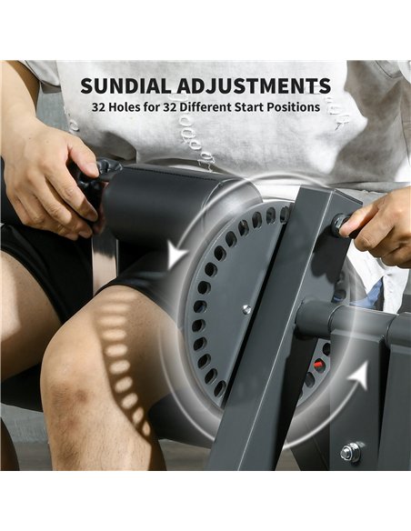 SPORTNOW Seated Leg Extension Machine, Adjustable Leg Raise Machine and Curl Machine with Plate Loaded for Hip, Thigh, Lower Bod - pic 160135 | FastDaddyshop