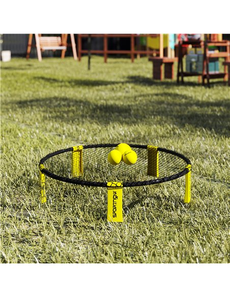 SPORTNOW Spike Ball Set, Mini Beach Games Set with Net, 3 Balls and Ball Pump, Portable with Carrying Bag for Outdoor Team Sport - pic 160157 | FastDaddyshop