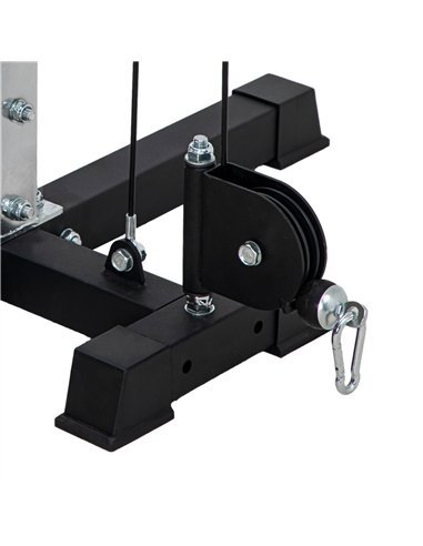 SPORTNOW Multi Home Gyms with Cable Pulley System, Cable Crossover Machine with 4 Handles for Full Body Strength Training, Power