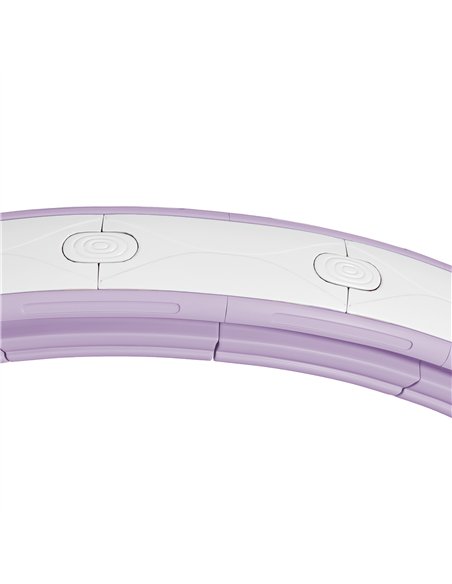 SPORTNOW Smart Weighted Hula Hoop, Massage Hula Ring w/ 16 Detachable Knots, 360° Auto-Rotating Ball, Digital Counter, Purple - pic 160192 | FastDaddyshop