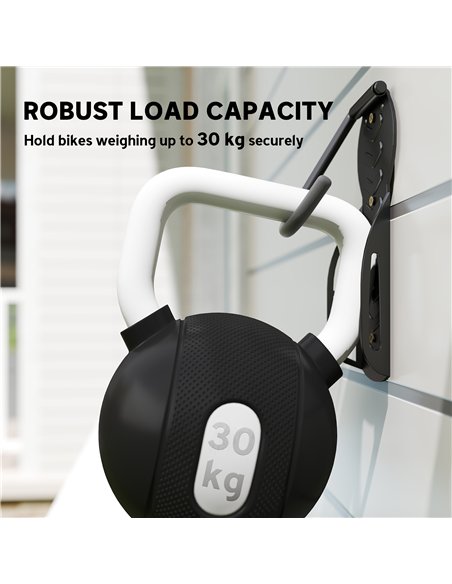 SPORTNOW 8 Pack Bike Rack, Wall Mounted Bicycle Hanger Hook, Foldable Garage Bike Wall Rack, Bicycle Storage Holder for Indoor O - pic 160198 | FastDaddyshop