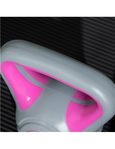 SPORTNOW Kettlebell, 2kg Kettle Bells with Handle for Home Gym Weight Lifting and Strength Training, Pink and Grey