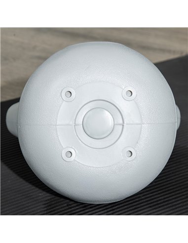 SPORTNOW Kettlebell, 2kg Kettle Bells with Handle for Home Gym Weight Lifting and Strength Training, Pink and Grey