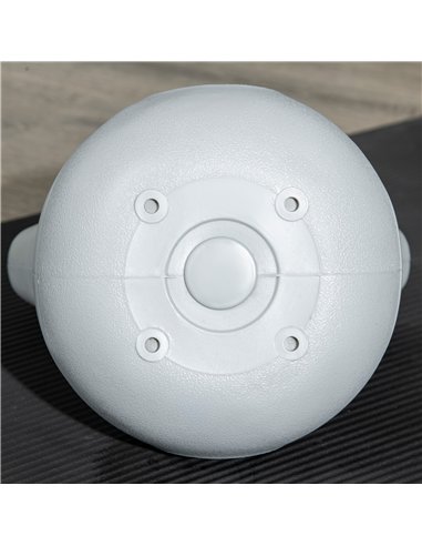 SPORTNOW Kettlebell, 4kg Kettle Bells with Handle for Home Gym Weight Lifting and Strength Training, Yellow and Grey
