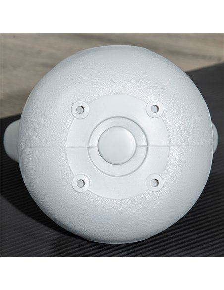 SPORTNOW Kettlebell, 4kg Kettle Bells with Handle for Home Gym Weight Lifting and Strength Training, Yellow and Grey - pic 160220 | FastDaddyshop
