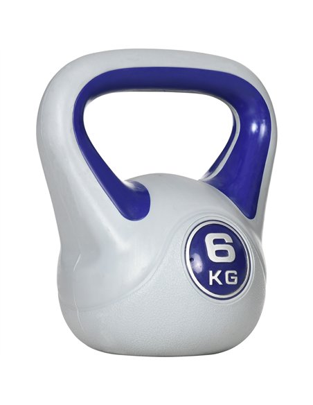 SPORTNOW Kettlebell, 6kg Kettle Bells with Handle for Home Gym Weight Lifting and Strength Training, Purple and Grey - pic 160221 | FastDaddyshop