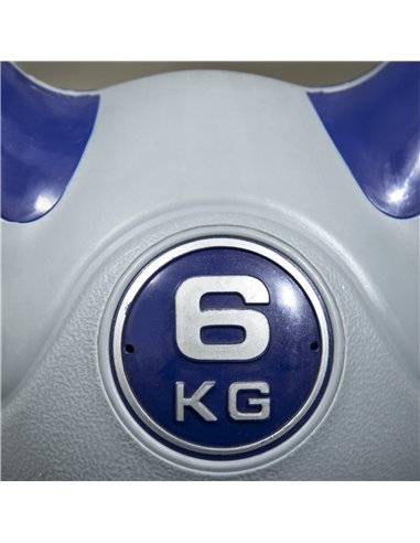 SPORTNOW Kettlebell, 6kg Kettle Bells with Handle for Home Gym Weight Lifting and Strength Training, Purple and Grey