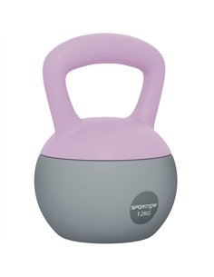 SPORTNOW 12KG Soft Kettlebell, Kettlebell with Non-Slip Handle for Home Gym, Weight Lifting, Strength Training, Purple/Grey