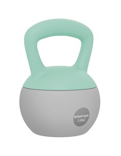 SPORTNOW 12KG Soft Kettlebell, Kettlebell with Non-Slip Handle for Home Gym, Weight Lifting, Strength Training, Green/Grey