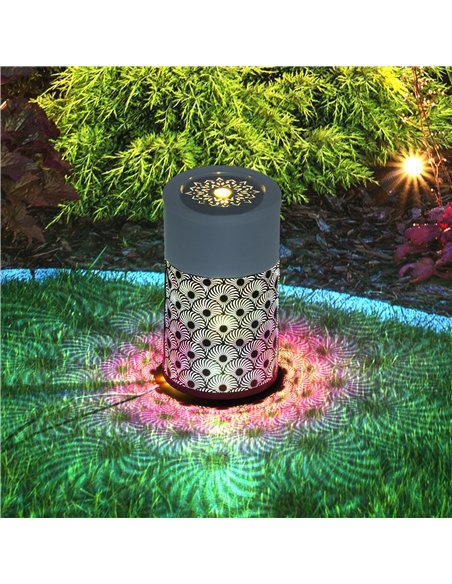 Outsunny 30 cm Tall Garden Waterfall Fountain with LED Lights and Pump, Garden Water Feature Water Fountain with Adjustable Flow - pic 160294 | FastDaddyshop