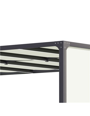 Outsunny 3 x 4m Outdoor Garden Pergola - Cream White