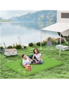 Outsunny 2 Person Camping Inflatable Mattress - Green 2
