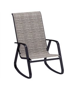Outsunny Rocking Garden Chair - Light Brown